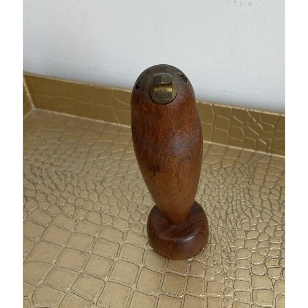 Wood Bird Standing Bottle Cap Opener Unique Brass Home Kitchen